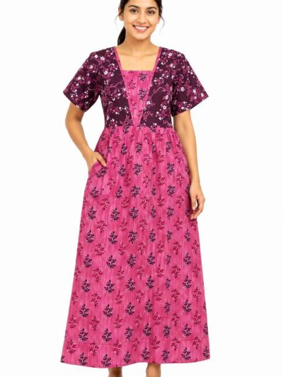 Sivam Nighty V neck fp Model XXL- SNVNmXXL8912