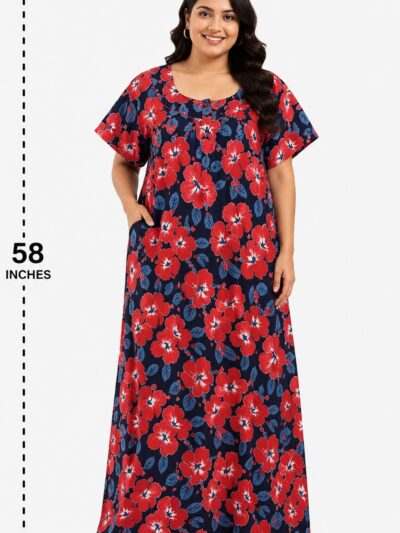 Sivam Nighty Cotton Zip Model 3XL- SNZ3XL8906