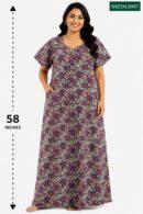 Sivam Nighty Cotton Zip Model 3XL- SNZ3XL8907