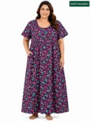 Sivam Nighty Cotton Zip Frock Model 3XL- SNZF3XL8904