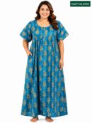 Sivam Nighty Cotton Zip Frock Model 3XL- SNZF3XL8905