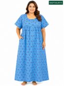 Sivam Nighty Cotton Zip Frock Model 3XL- SNZF3XL8915