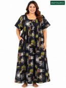 Sivam Nighty Cotton Zip Frock Model 3XL- SNZF3XL8922