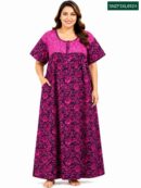 Sivam Nighty ZIP  Frock Model 3XL- SNZF3XL8924