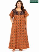 Sivam Nighty ZIP  Frock Model 3XL- SNZF3XL8938
