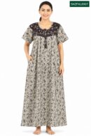 Sivam Nighty Cotton Zip Frock  Model XL- SNZFXL8907