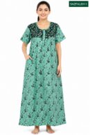 Sivam Nighty Cotton Zip Frock  Model XL- SNZFXL8911