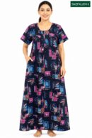 Sivam Nighty Cotton Zip Frock  Model XL- SNZFXL8916