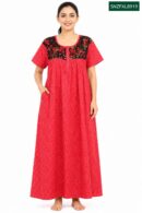 Sivam Nighty Cotton Zip Frock  Model XL- SNZFXL8919
