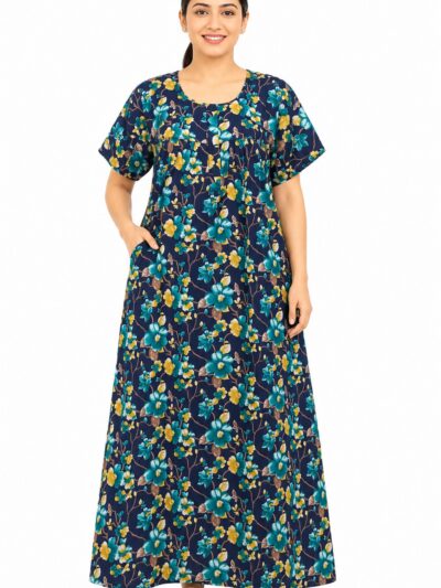 Sivam Nighty Cotton Zip Frock  Model XL- SNZFXL8925