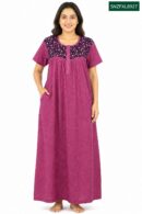 Sivam Nighty Cotton Zip Frock  Model XL- SNZFXL8927