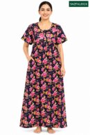 Sivam Nighty Cotton Zip Frock  Model XL- SNZFXL8928