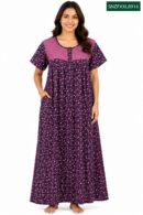 Sivam Nighty Cotton Zip Frock  Model XXL- SNZFXXL8916