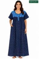 Sivam Nighty Cotton Zip Frock  Model XXL- SNZFXXL8917