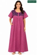 Sivam Nighty Cotton Zip Frock  Model XXL- SNZFXXL8919