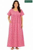 Sivam Nighty Cotton Zip Frock  Model XXL- SNZFXXL8923