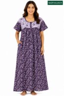 Sivam Nighty Cotton Zip Frock  Model XXL- SNZFXXL8929