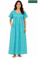 Sivam Nighty Cotton Zip Frock  Model XXL- SNZFXXL8930