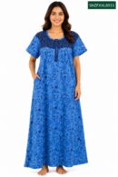 Sivam Nighty Cotton Zip Frock  Model XXL- SNZFXXL8933