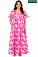 Sivam Nighty Cotton Zip Frock  Model XXL- SNZFXXL8935