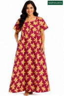 Sivam Nighty Cotton Zip Frock  Model XXL- SNZFXXL8936