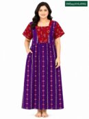 Sivam Nighty Cotton frock gown Model XL- SNfpgzXXL8902