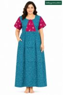 Sivam Nighty Cotton frock gown Model XL- SNfpgzXXL8905