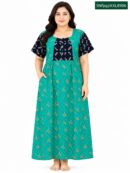 Sivam Nighty Cotton frock gown Model XL- SNfpgzXXL8906