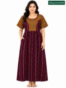 Sivam Nighty Cotton frock gown Model XL- SNfpgzXXL8908