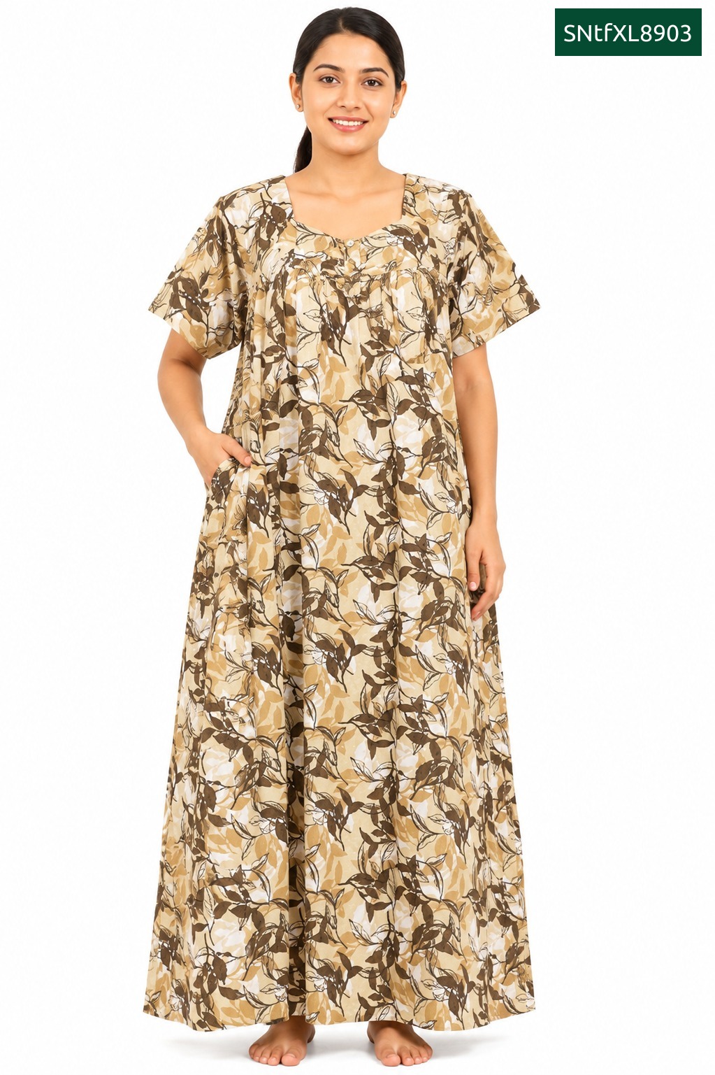 Sivam Nighty Cotton Titanic Frock Model XL- SNtfXL8903