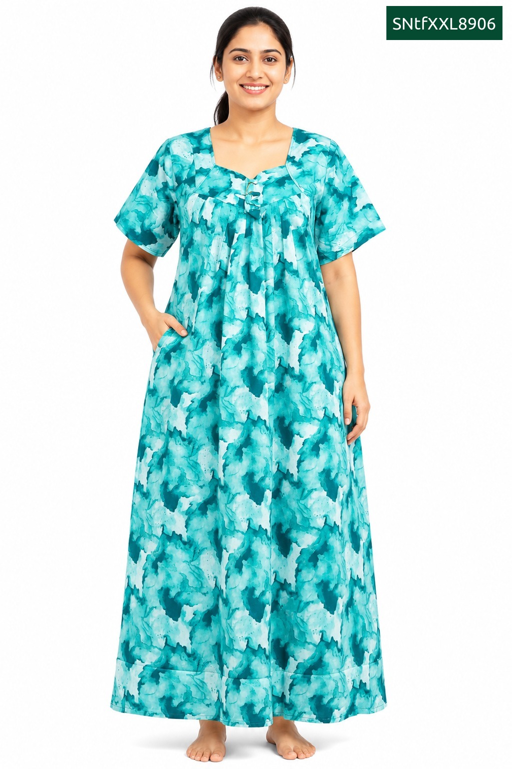 Sivam Nighty Cotton Titanic Frock Model XXL- SNtfXXL8906