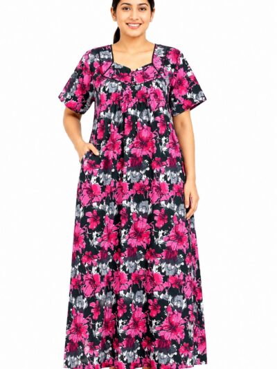 Sivam Nighty Cotton Titanic Frock Model XXL- SNtfXXL8907
