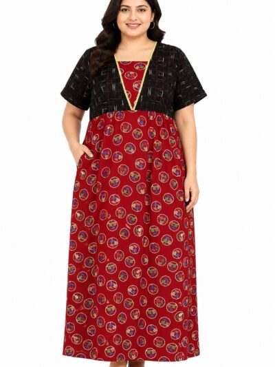Sivam Nighty Cotton V Neck Model XL- SNvnXL8901