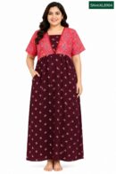 Sivam Nighty Cotton V Neck Model XL- SNvnXL8904