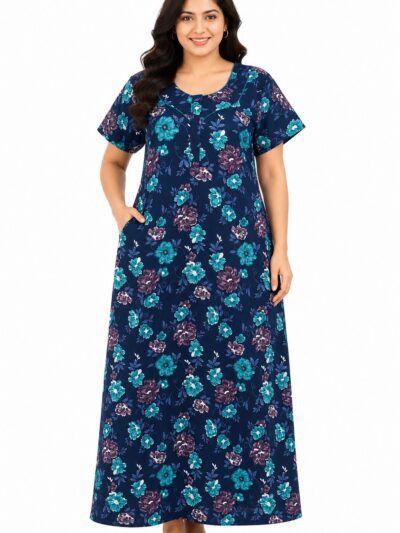 Sivam Nighty Cotton Zip Model XL- SNzmXL8902