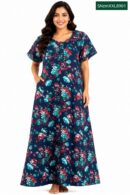 Sivam Nighty Cotton Zip Model XL- SNzmXXL8901