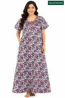 Sivam Nighty Cotton Zip Model XL- SNzmXXL8904