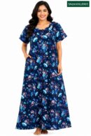 Sivam Nighty Cotton Zip Model XL- SNzmXXL8905