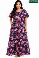 Sivam Nighty Cotton Zip Model XL- SNzmXXL8906