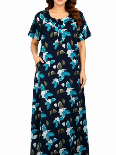 Sivam Nighty Cotton Zip Model XL- SNzmXXL8909